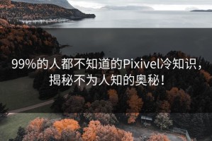 99%的人都不知道的Pixivel冷知识，揭秘不为人知的奥秘！