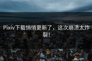 Pixiv下载悄悄更新了，这次崩溃太炸裂！