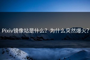 Pixiv镜像站是什么？为什么突然爆火？
