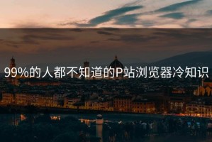 99%的人都不知道的P站浏览器冷知识