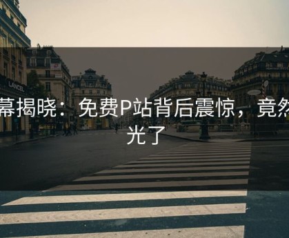 内幕揭晓：免费P站背后震惊，竟然曝光了