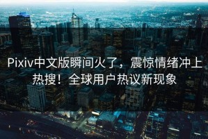 Pixiv中文版瞬间火了，震惊情绪冲上热搜！全球用户热议新现象