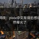 内幕揭晓：pixiv中文版背后感动，竟然曝光了