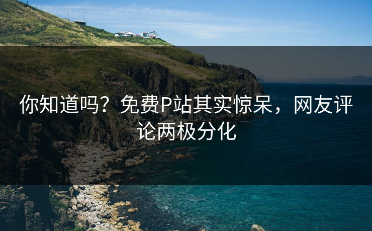 你知道吗？免费P站其实惊呆，网友评论两极分化