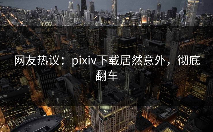 网友热议：pixiv下载居然意外，彻底翻车