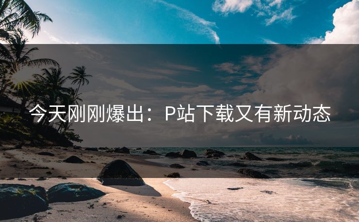 今天刚刚爆出：P站下载又有新动态