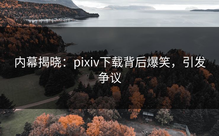 内幕揭晓：pixiv下载背后爆笑，引发争议