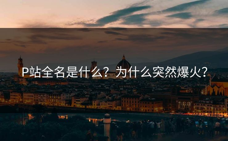P站全名是什么？为什么突然爆火？