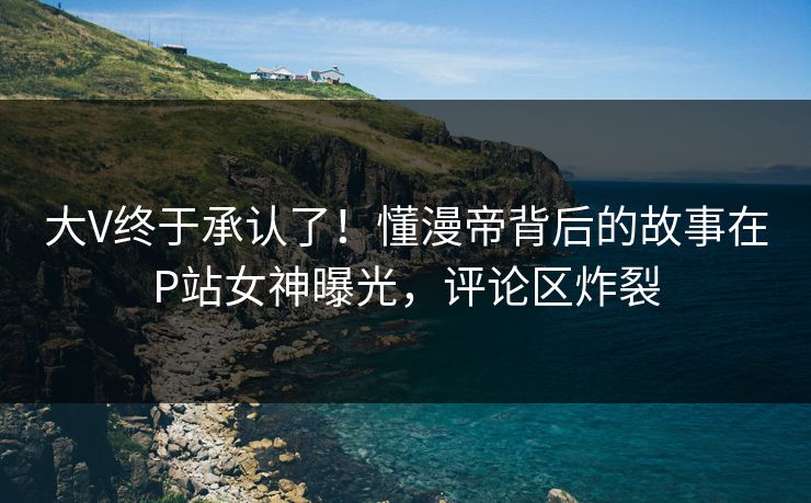 大V终于承认了！懂漫帝背后的故事在P站女神曝光，评论区炸裂
